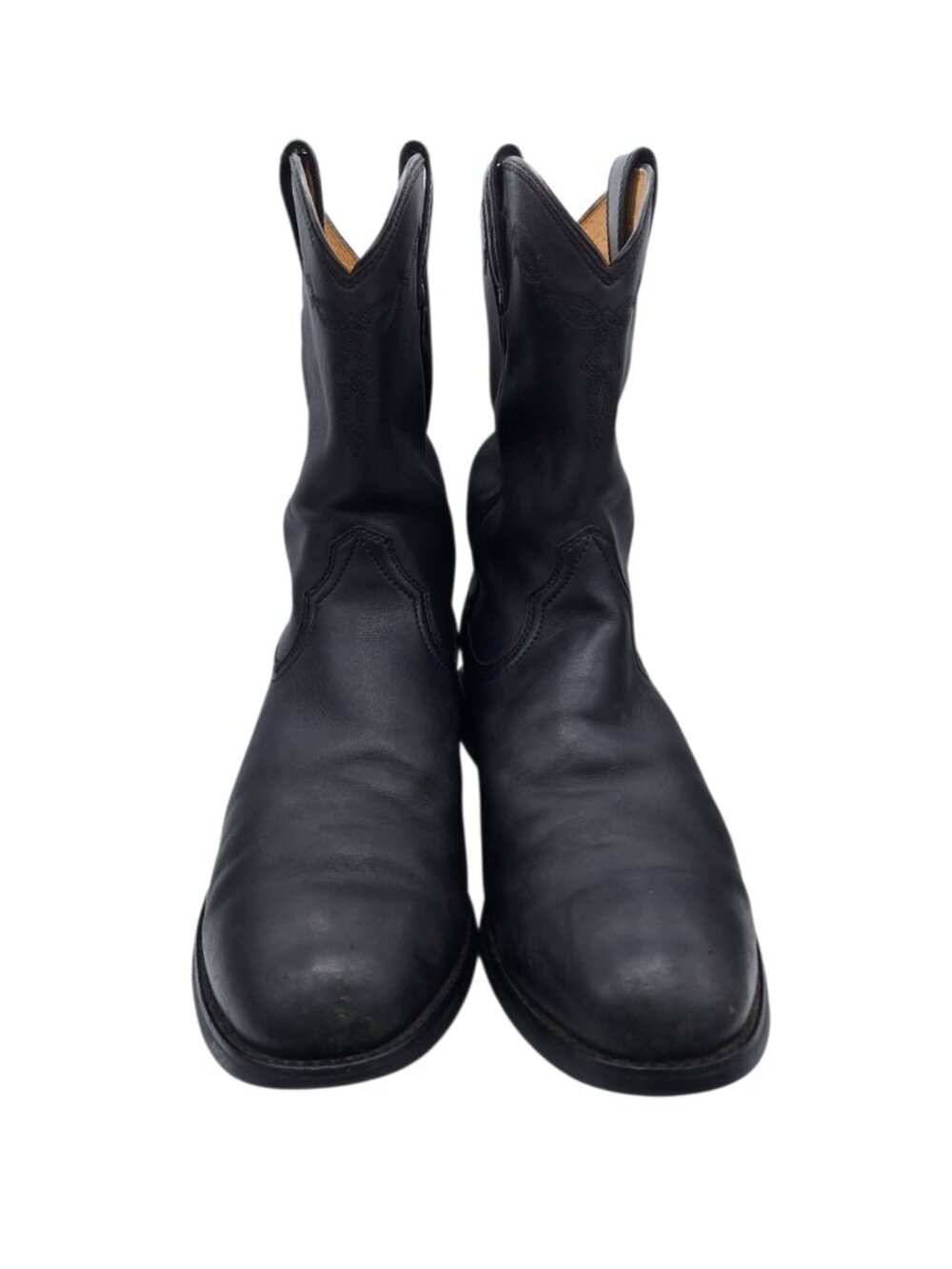 Ariat Men's Heritage Black Leather Roper Boots SZ 12 (Flawed) - Picture 3 of 15